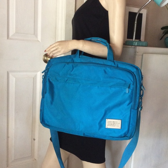 Digital Treasures Other - Padded Blue Laptop Bag Briefcase Messenger Bag #E13